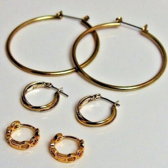 Jewelry - Bundle VTG to Now Hoops! Variety 3 Pairs!